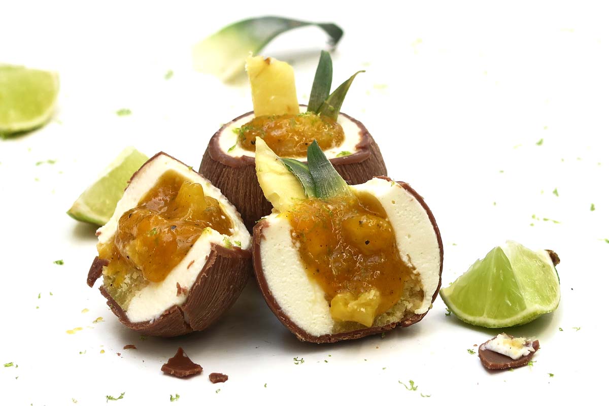 Petit gâteau noix de coco et ananas Petit gâteau noix de coco et ananas