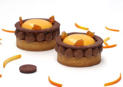 Tartelette au chocolat et à l'orange